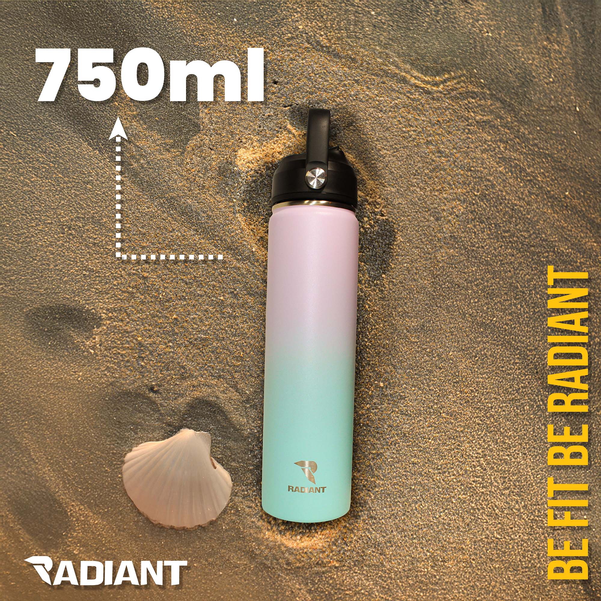 Radiant Waterfles 750ML Lavender Sky - Afbeelding 2