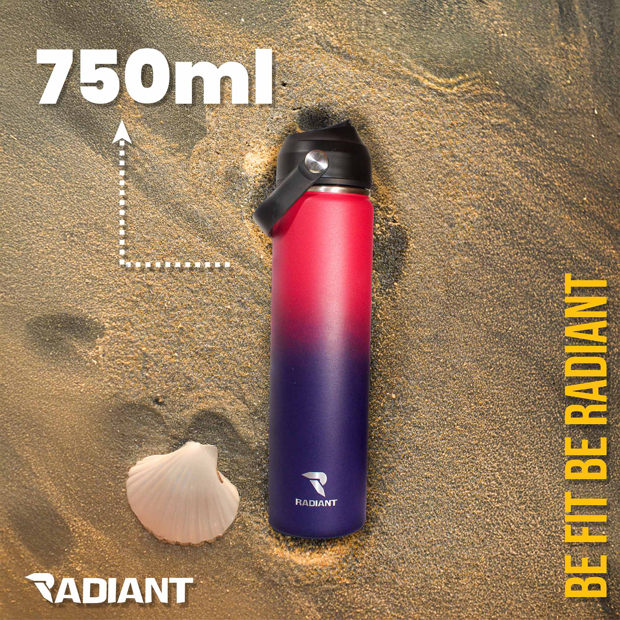 Radiant Waterfles 750ML Fruit filter Sapphire Ember - Afbeelding 2