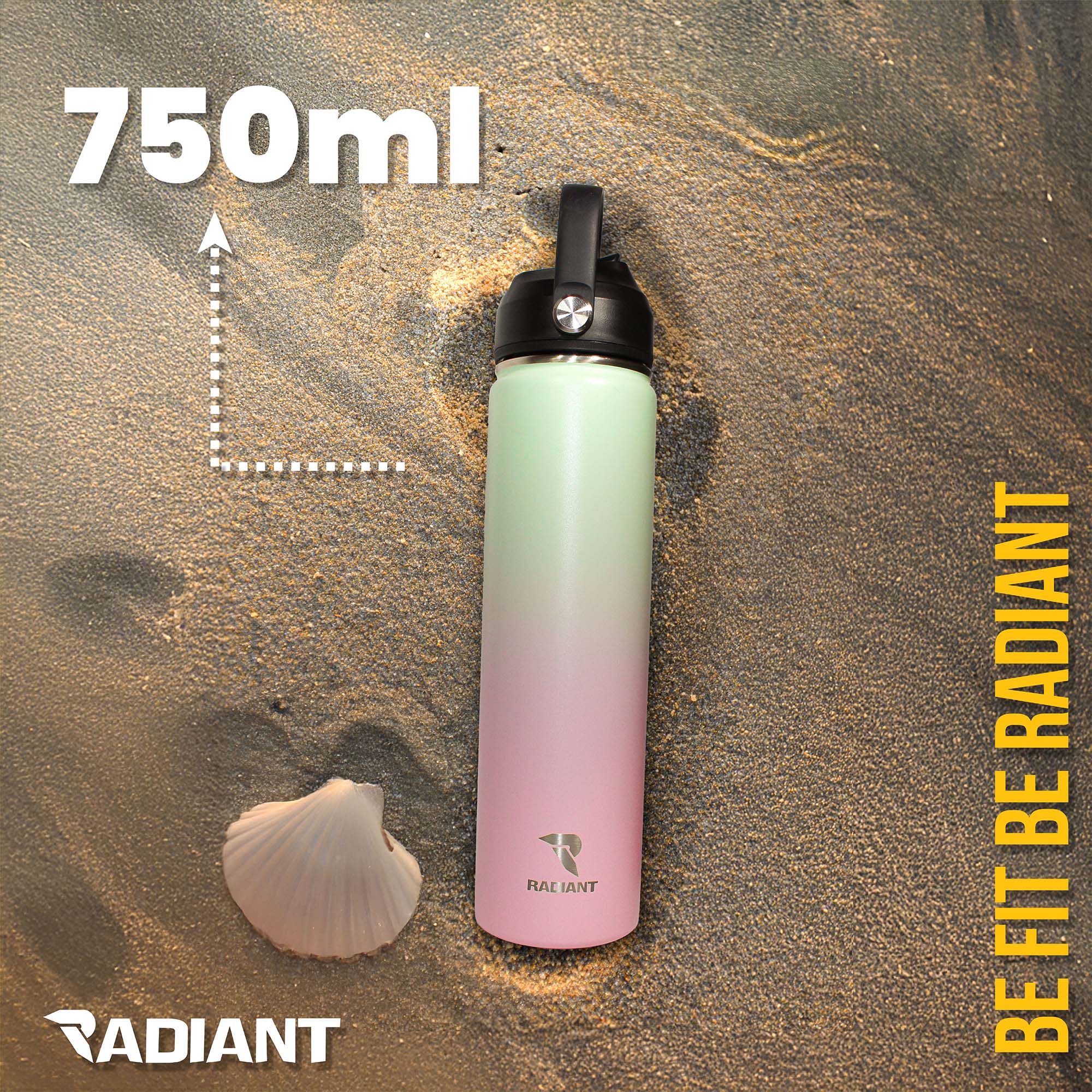 Radiant Waterfles 750ML Fruit filter Candy Mist - Afbeelding 2