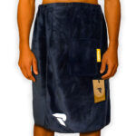 Radiant Sauna Kilt Heren - 70 x 140 cm - Zwart/Grijs