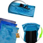 Radiant Sporthanddoek met Ritsvak 50x100cm Baby Blauw