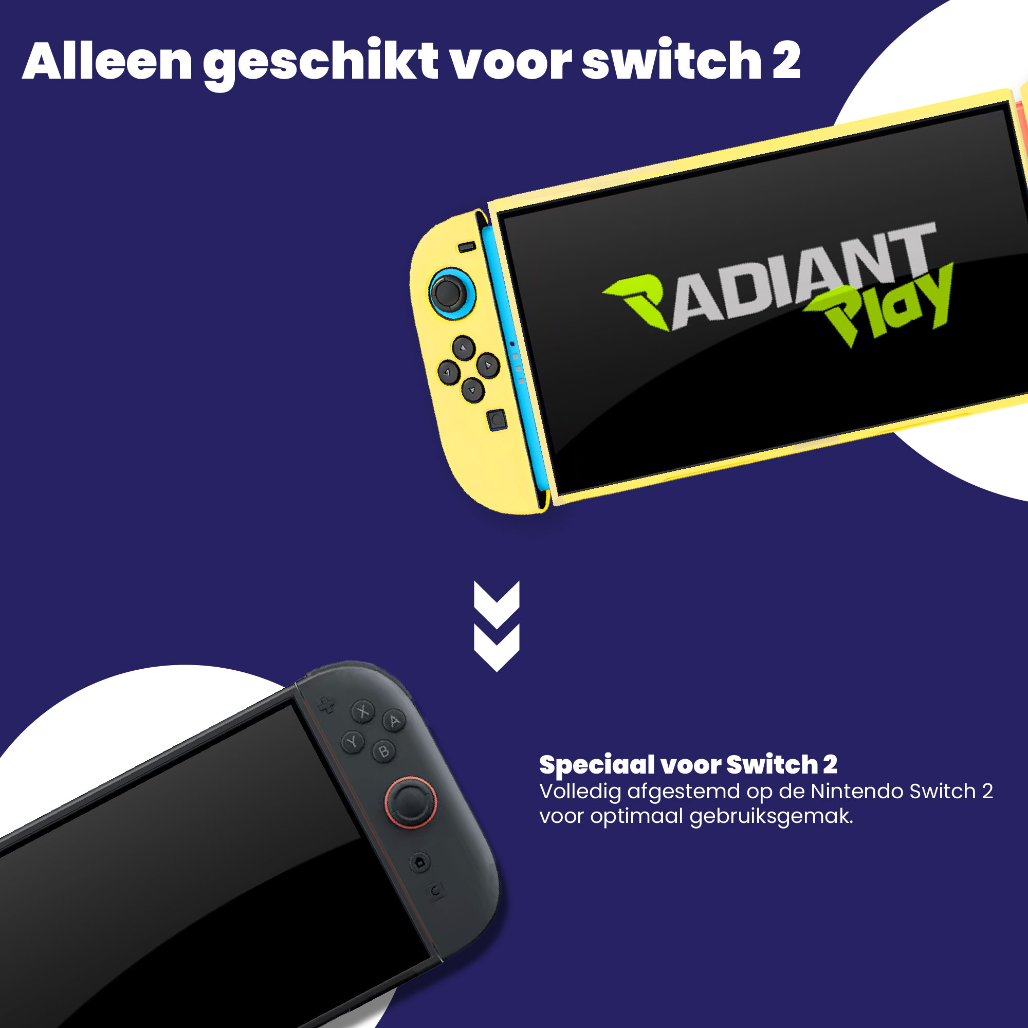 Nintendo Switch 2 Siliconen Beschermhoes - 3-Delig Flexibel Hoesje - Afbeelding 3
