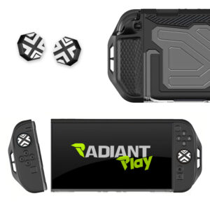 Radiant Play Hardcase Hoesje - Nintendo Switch 2 - 3-delig Beschermhoes - Schokbestendig - Zwart